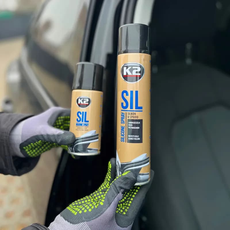K2 SIL Silikonspray – Dichtungspflege gegen festgefrorene Türen