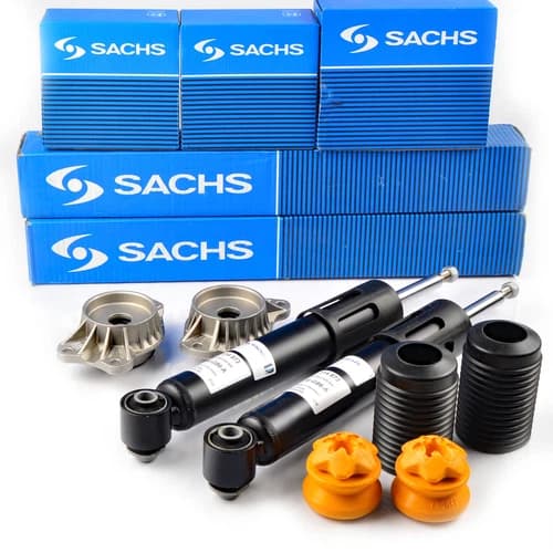 4x SACHS Stoßdämpfer + Service-Kit + Domlager Vorne Hinten für BMW 5 E61 xi xd