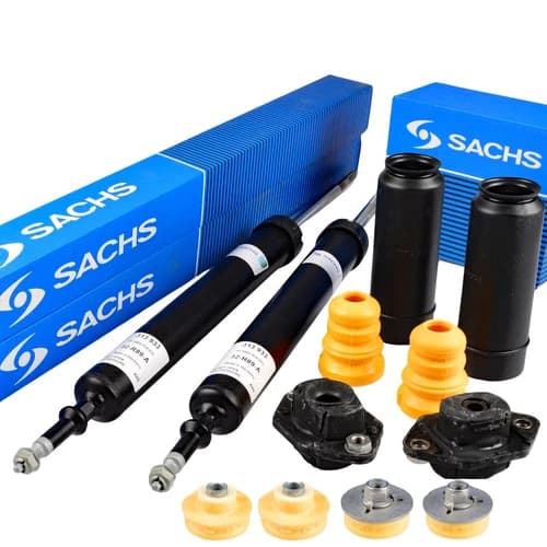 4x SACHS Stoßdämpfer + Service-Kit + Domlager Vorne Hinten für GALAXY MONDEO 4