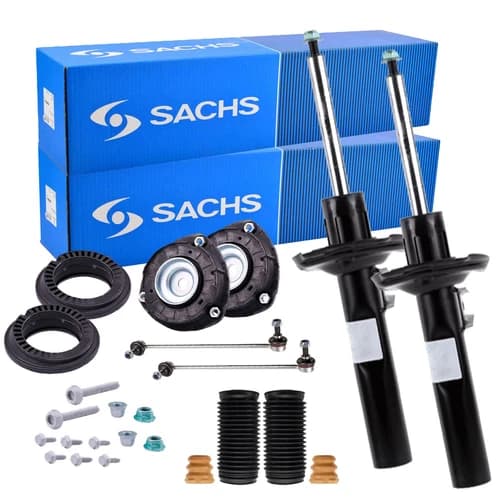 4x SACHS Stoßdämpfer + Rep-Satz Domlager für FORD GALAXY S MAX WA6