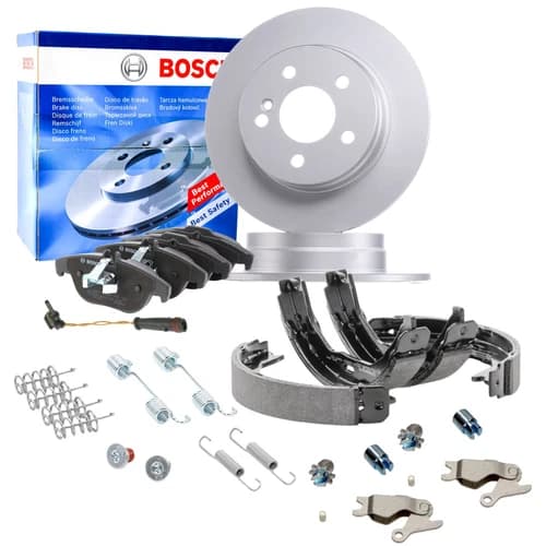 2x BOSCH 0986479295 Bremsscheiben 298mm Beläge Hinten WAKO für SPRINTER CRAFTER