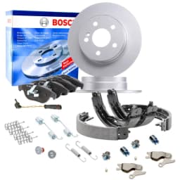 2x BOSCH 0986479295 Bremsscheiben 298mm Beläge Hinten WAKO für SPRINTER CRAFTER