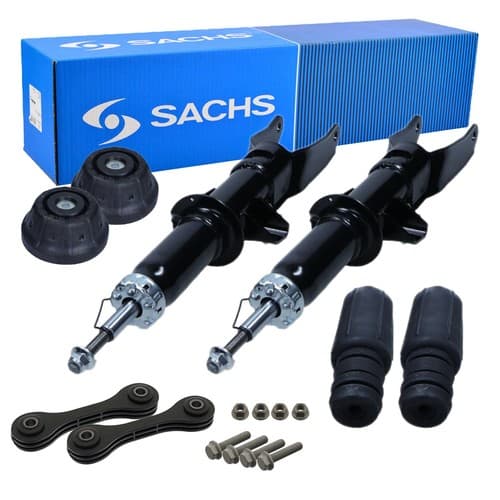 2x SACHS Stossdämpfer + Service-Kit + Domlager Vorne für BMW X1 E84 sDrive