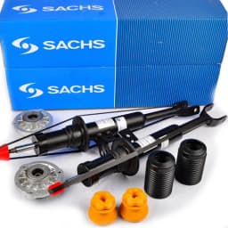 2x SACHS Stoßdämpfer + Domlager Hinten für GALAXY 2 MONDEO 4 S-MAX FORD