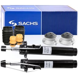 4x SACHS Stoßdämpfer + Service-Kit + Domlager Vorne Hinten für BMW F10 1.6-4.4