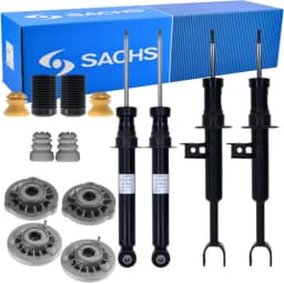 4x SACHS Stoßdämpfer + Domlager + Service-Kit Vorne Hinten für BMW 5 F10
